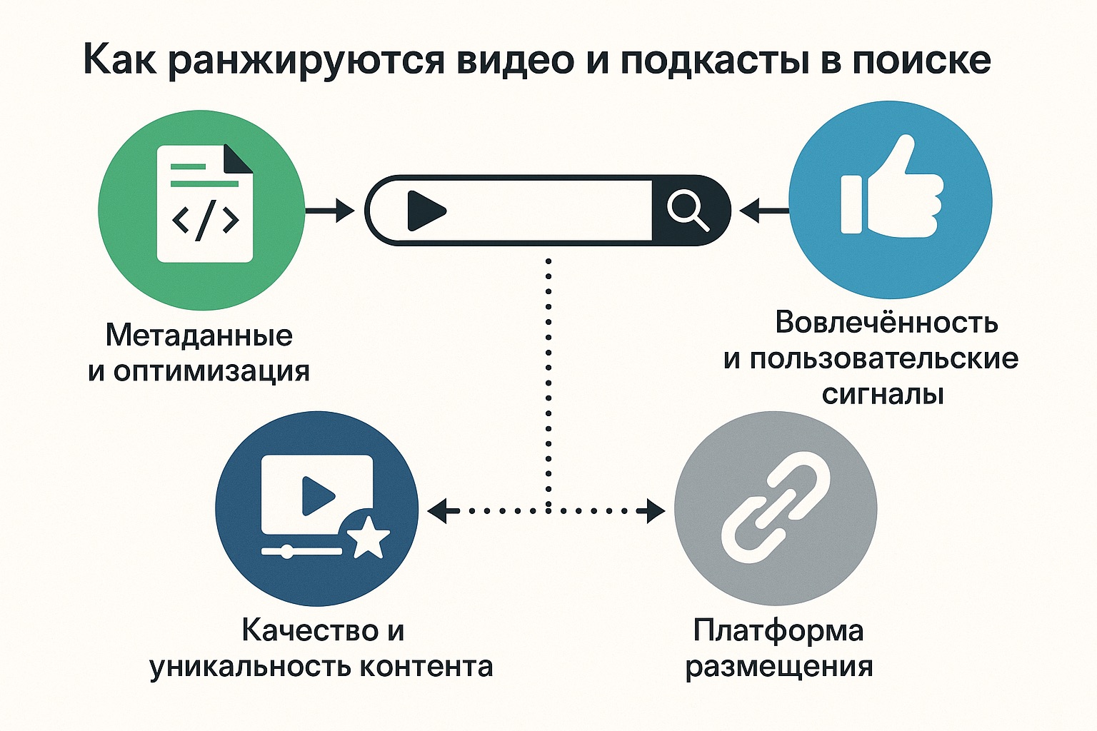 Как ранжируются видео и подкасты в поиске
